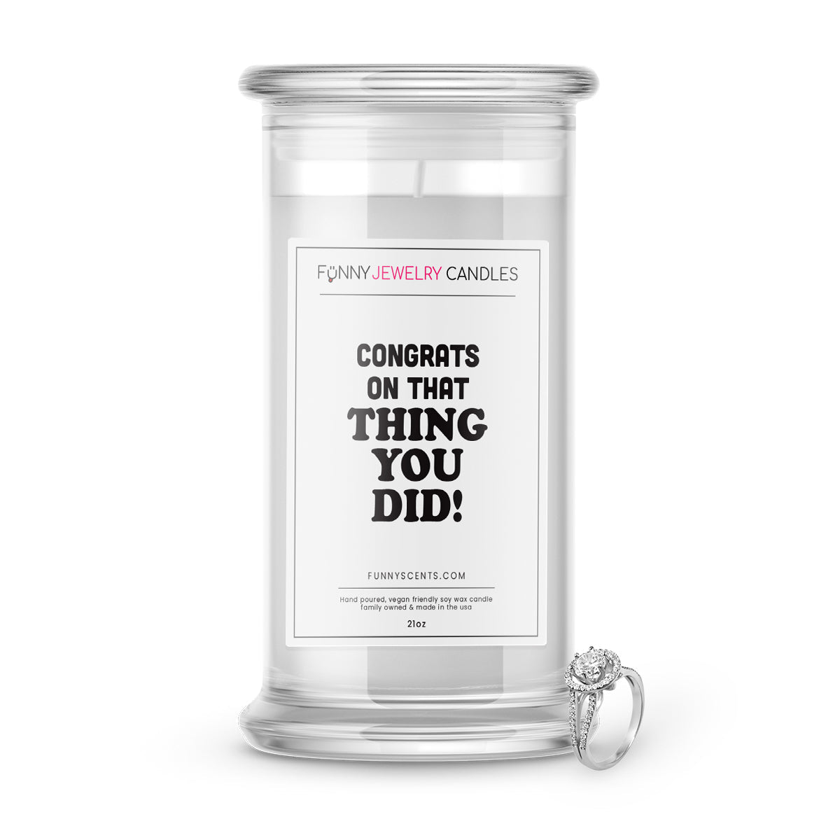 Congrats On That Thing  You Did! Jewelry Funny Candles