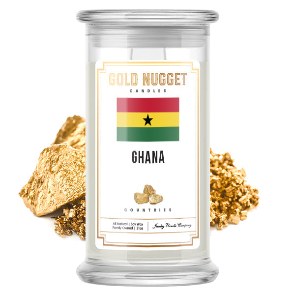 Ghana Countries Gold Nugget Candles