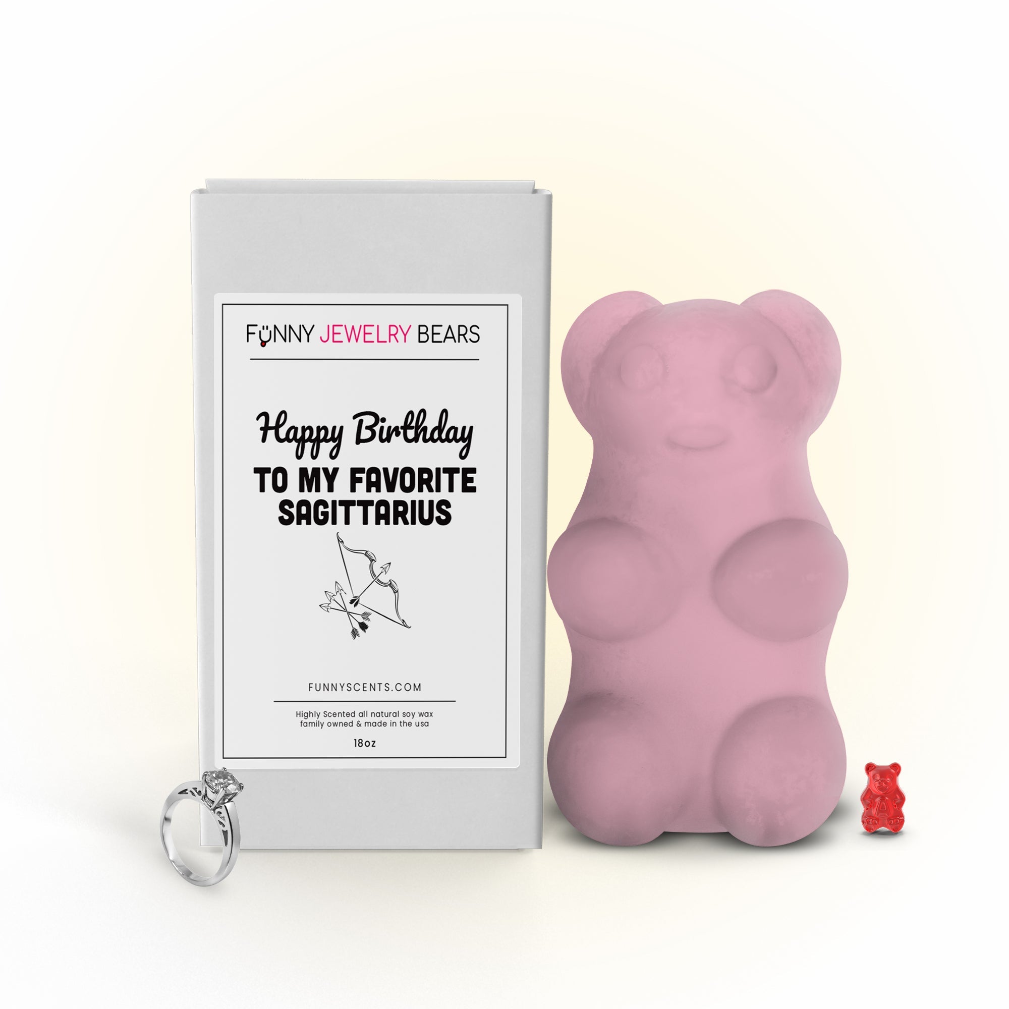 Happy Birthday To My Favorite Sagittarius Funny Jewelry Bear Wax Melts