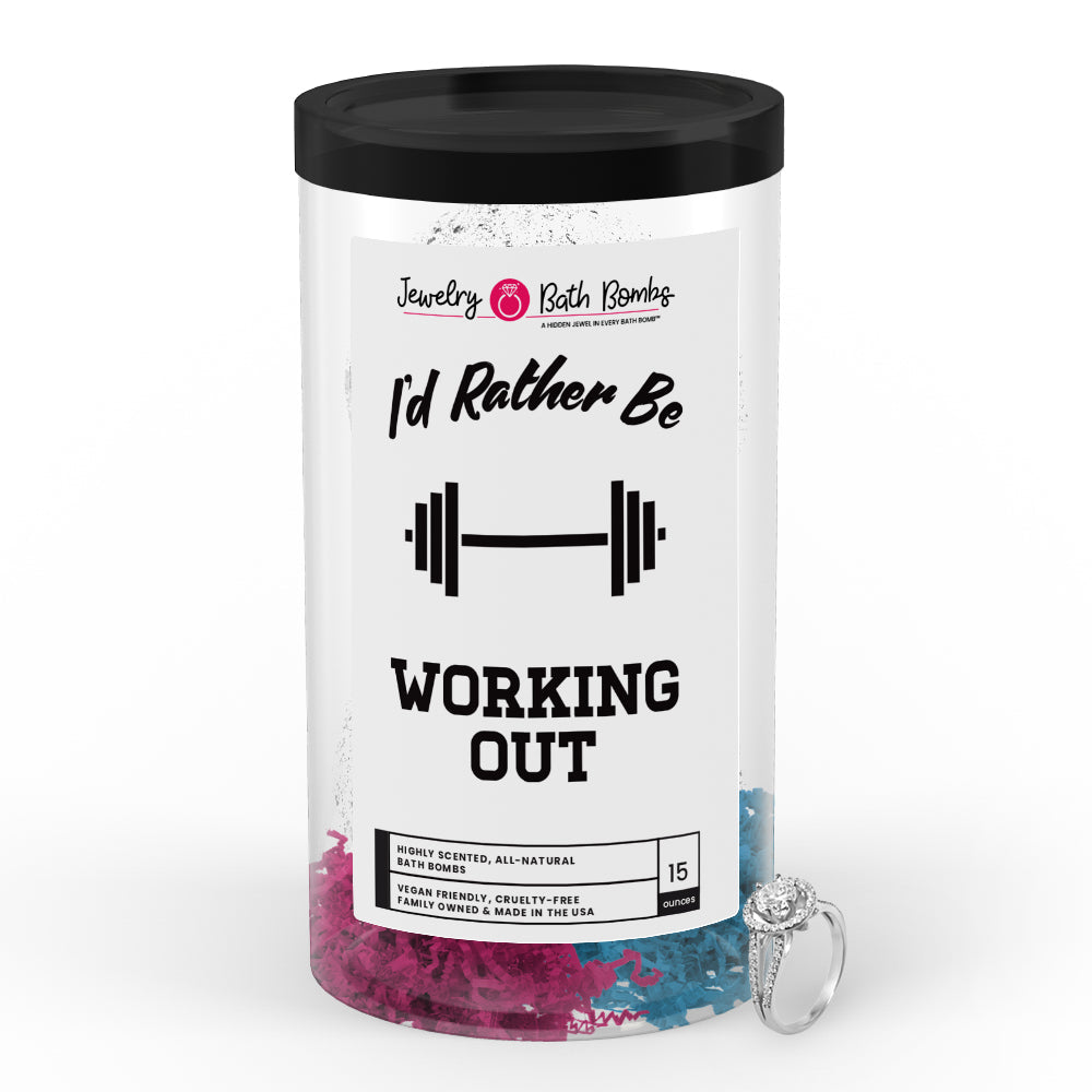 I'd rather be Working Out Jewelry Bath Bombs