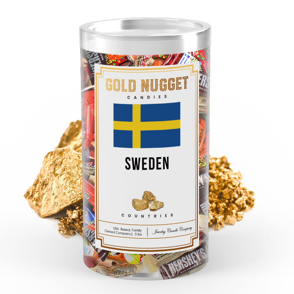 Sweden Countries Gold Nugget Candy