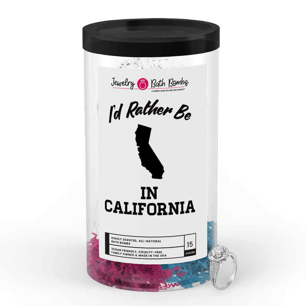 I'd rather be In California Jewelry Bath Bombs