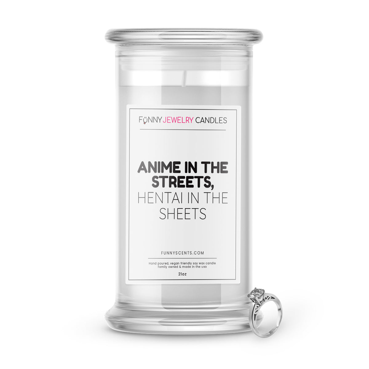 Anime in The Streets, Hentai in The Sheets Jewelry Funny Candles