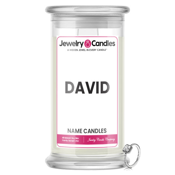 DAVID Name Jewelry Candles