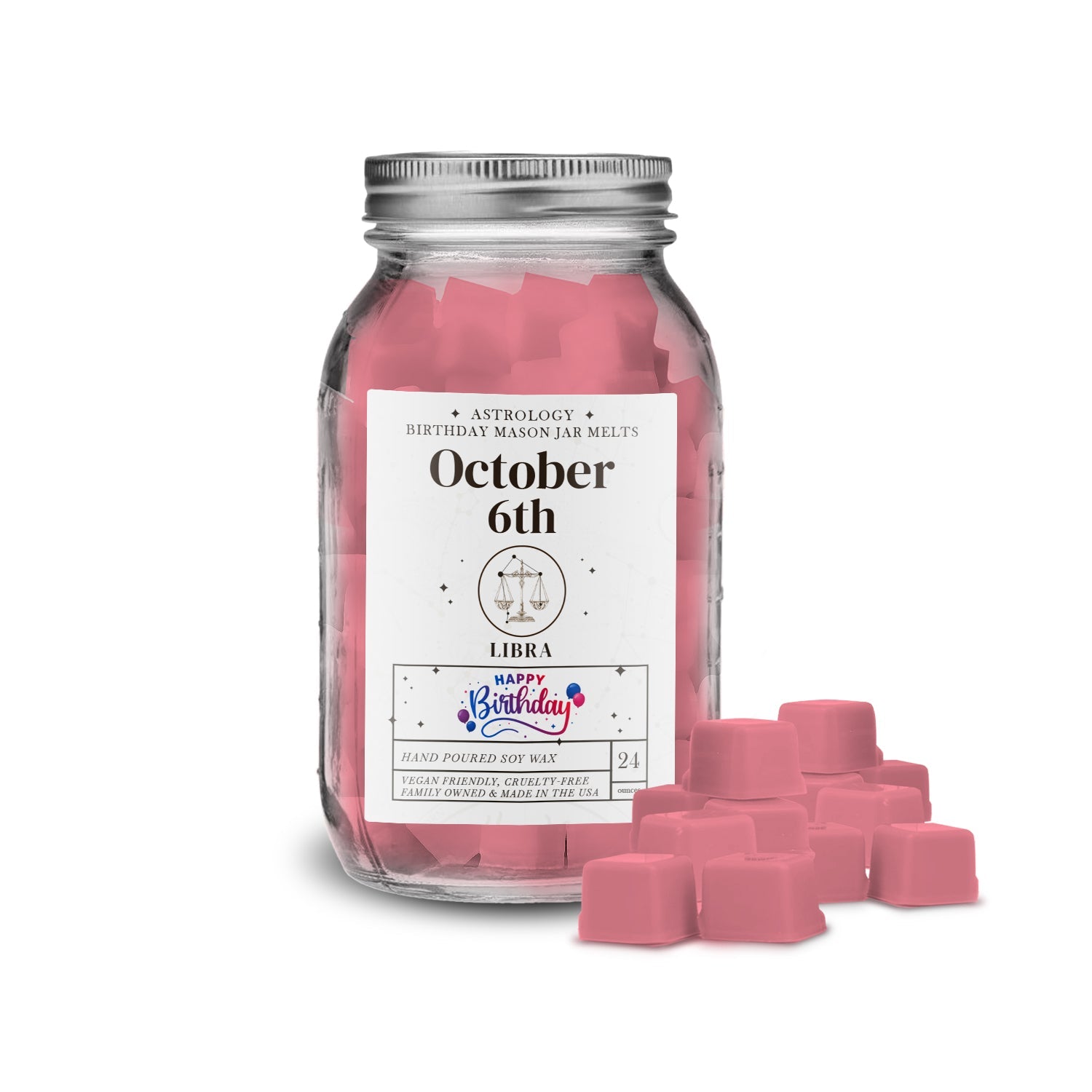 LIBRA | ASTROLOGY BIRTHDAY MASON JAR MELTS