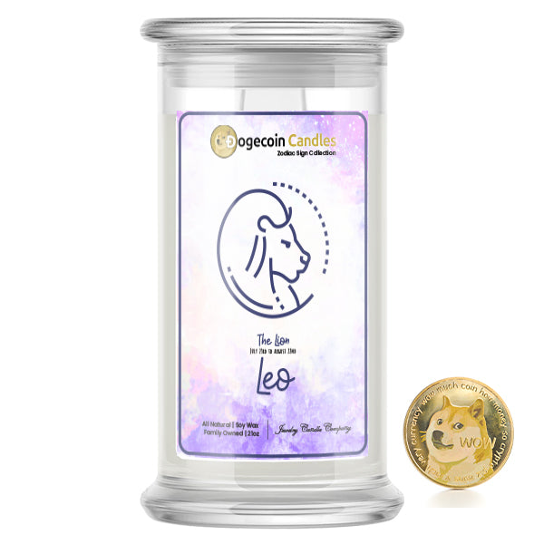 Leo Zodiac Dogecoin Candles