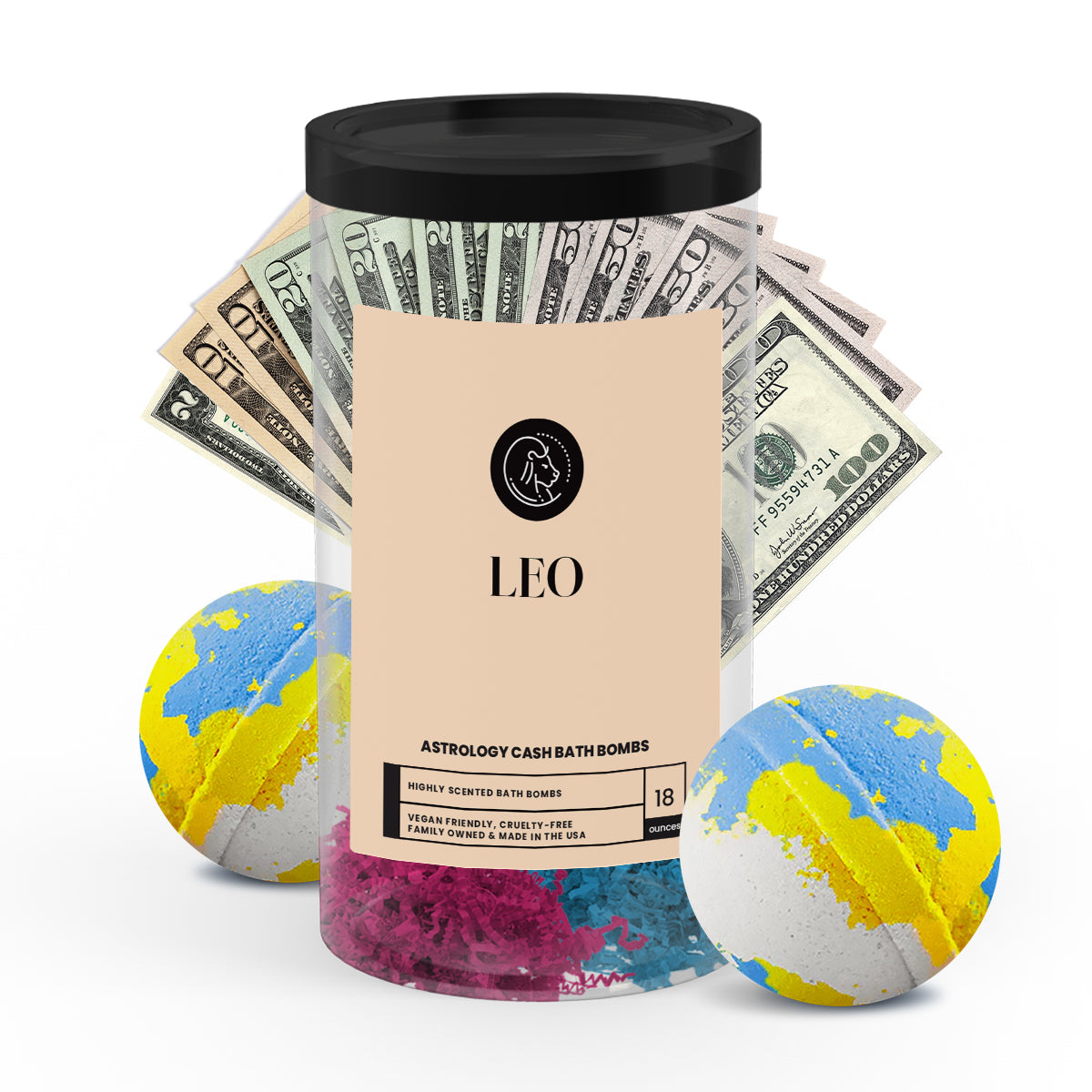Aquarius Astrology Cash Bath Bombs 2 Packs