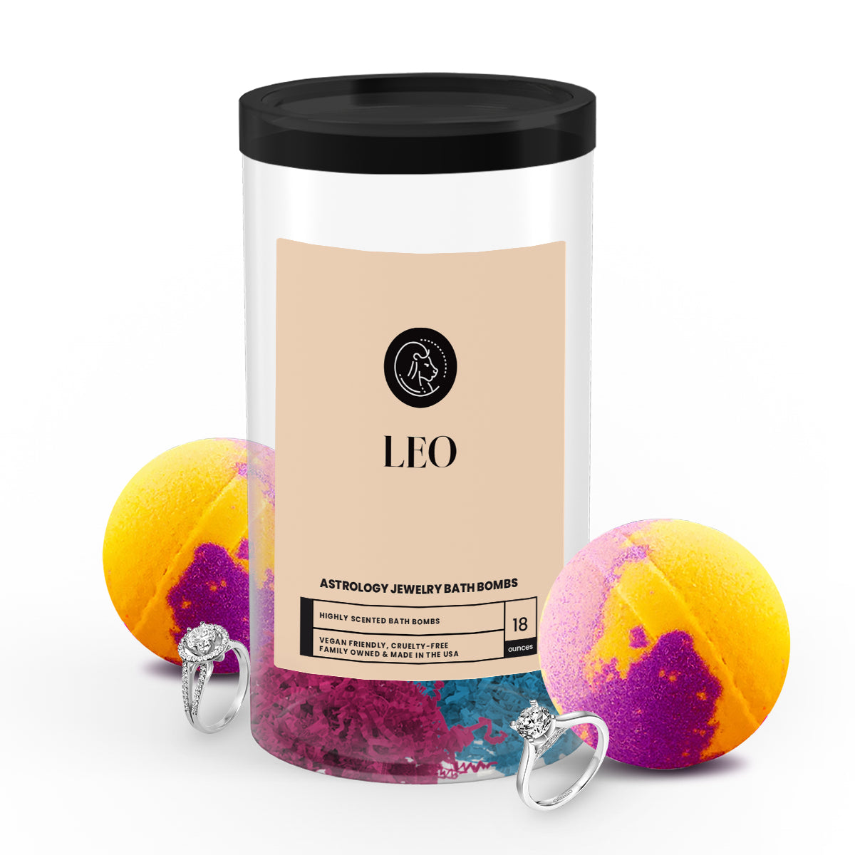 Leo Astrology Jewelry Bath Bombs