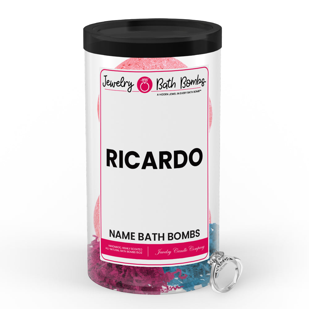 RICARDO  Name Jewelry Bath Bomb Tube