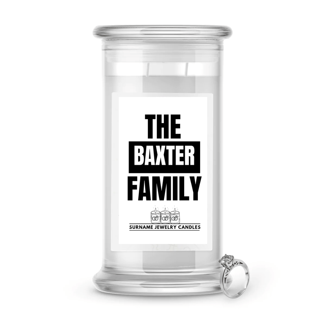 The Baxter Family | Surname Jewelry Candles