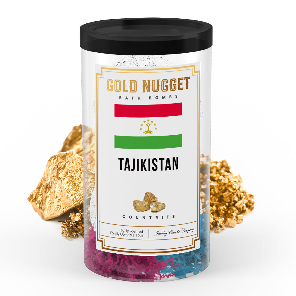Tajikistan Countries Gold Nugget Bath Bombs