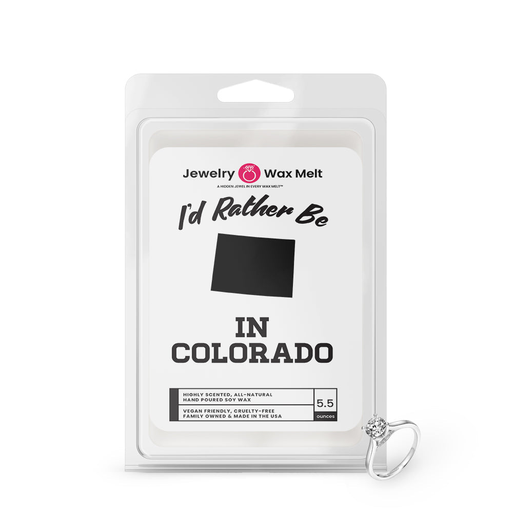 I'd rather be In Colorado Jewelry Wax Melts