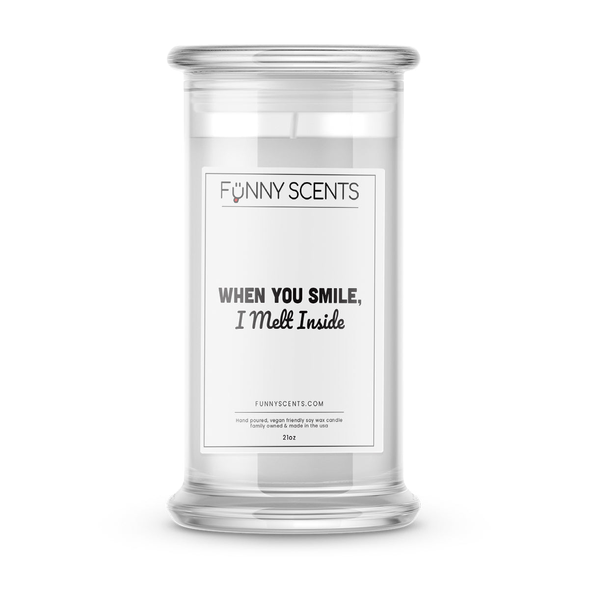 When You Smile, I mett inside Funny Candles