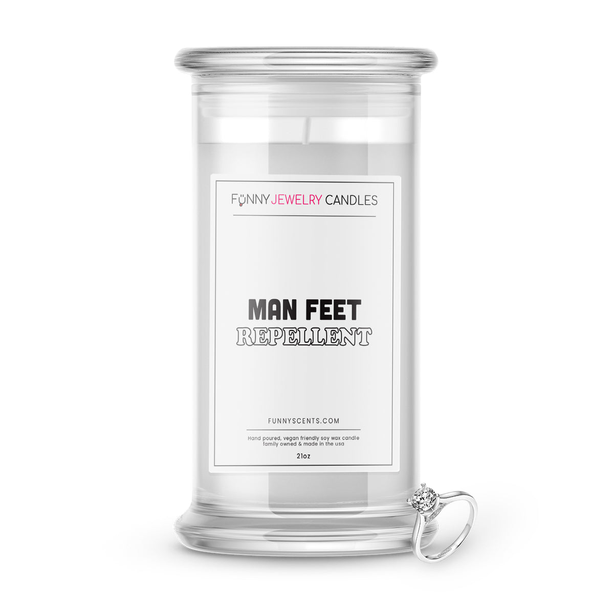 Man Feet Repellent Jewelry Funny Candles