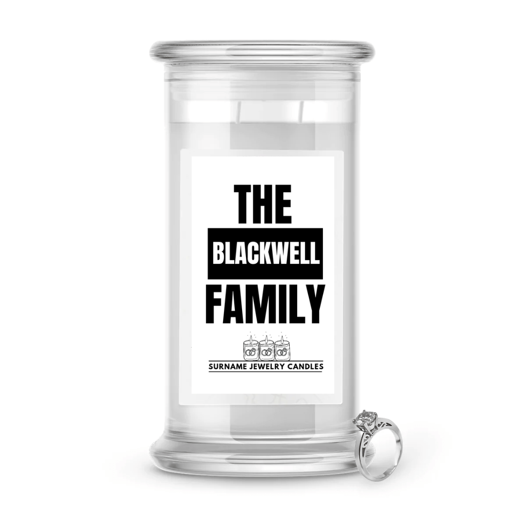 The Blackwell Family | Surname Jewelry Candles