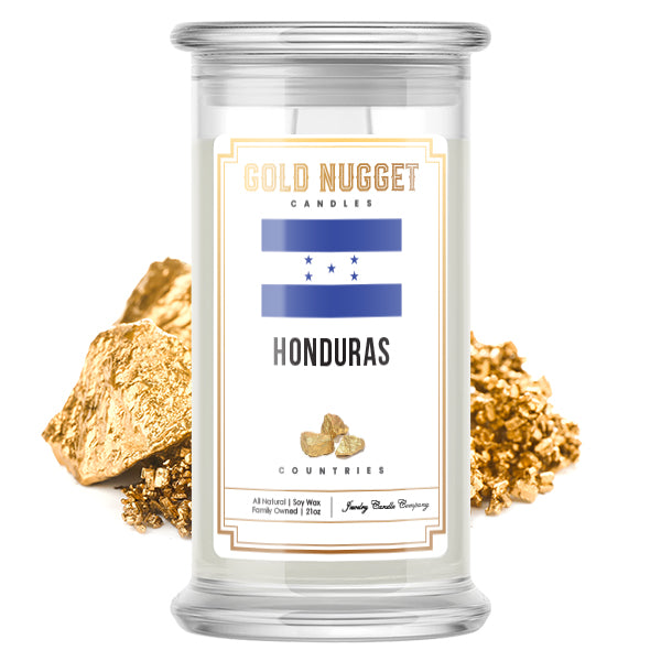 Honduras Countries Gold Nugget Candles