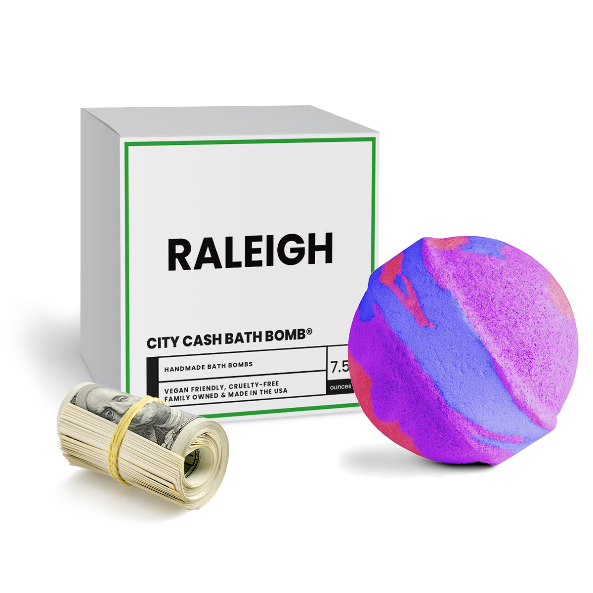 Raleigh City Cash Bath Bomb