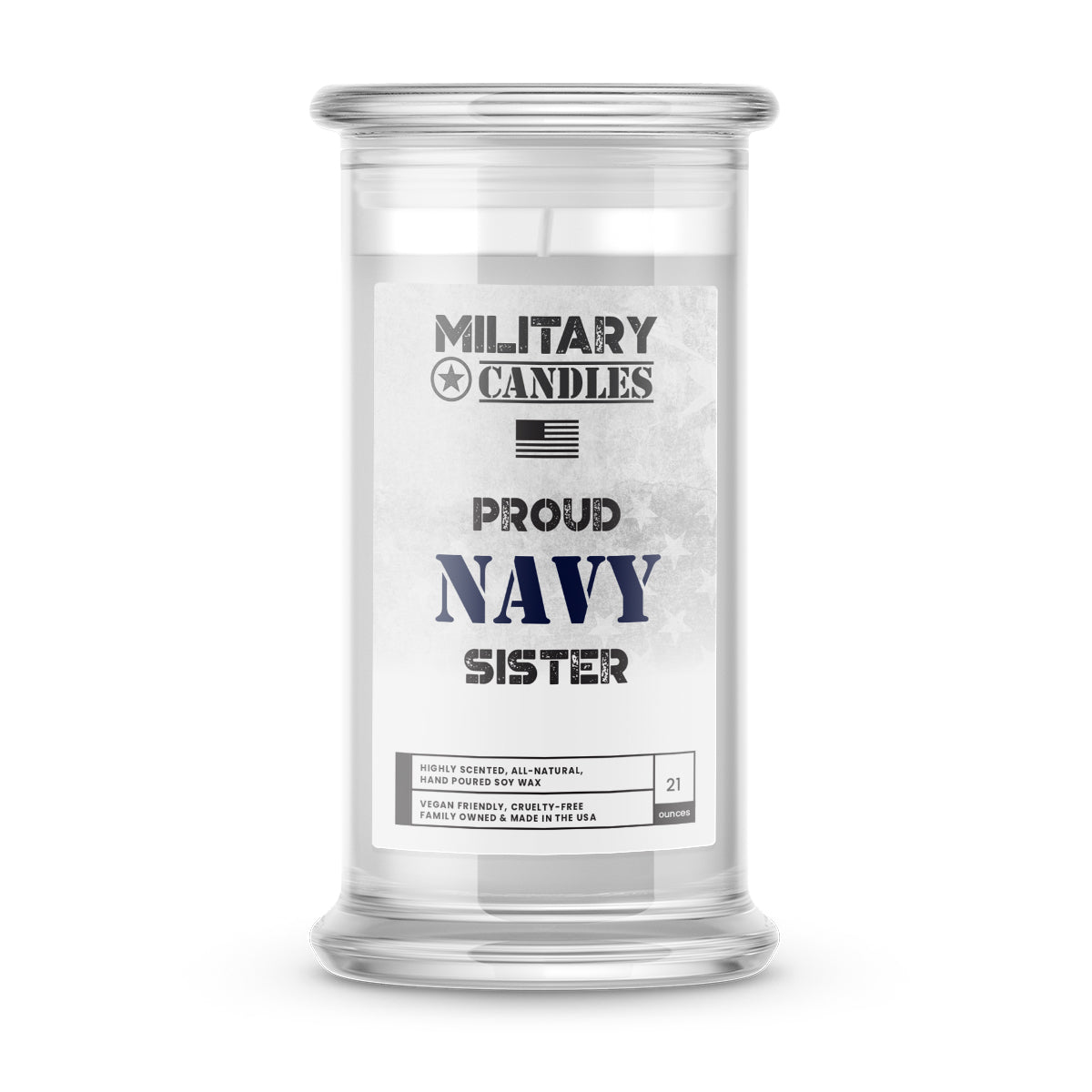 Proud NAVY Sister | Military Candles