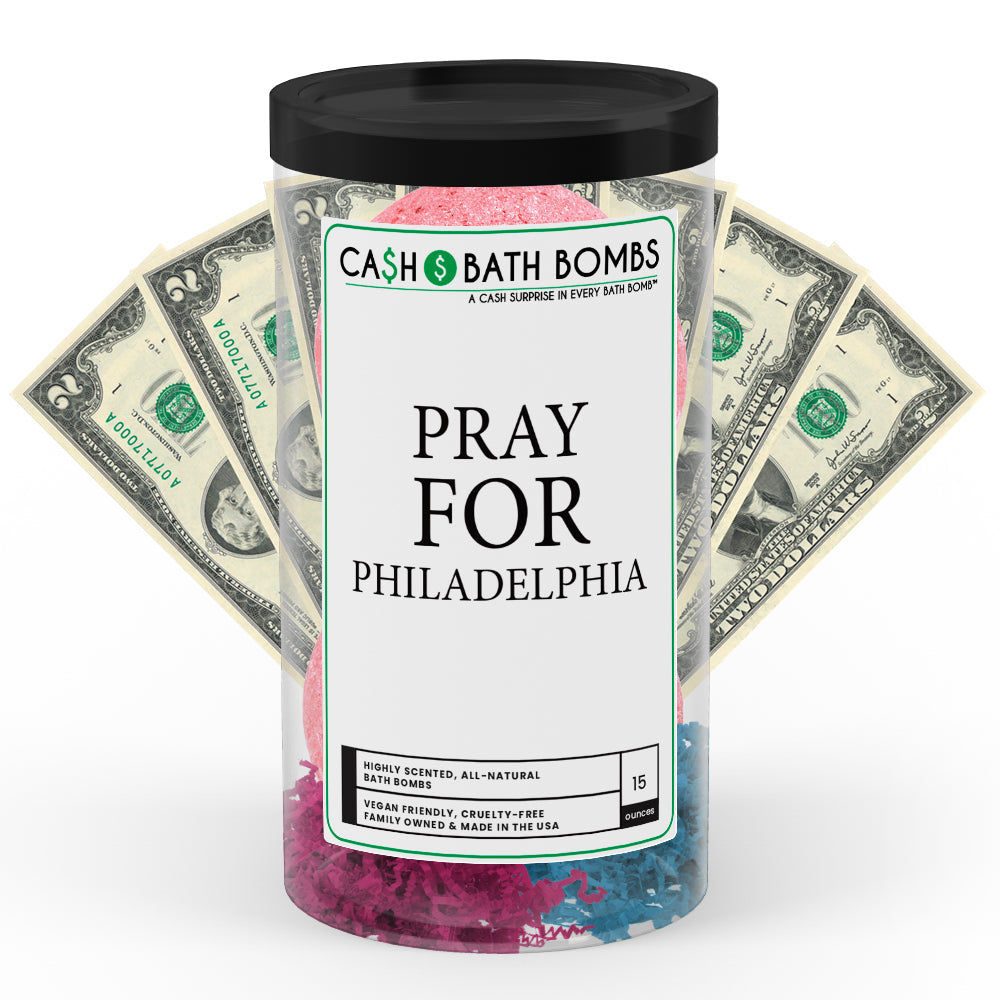 Pray For Philadelphia Cash Bath Bomb Tube