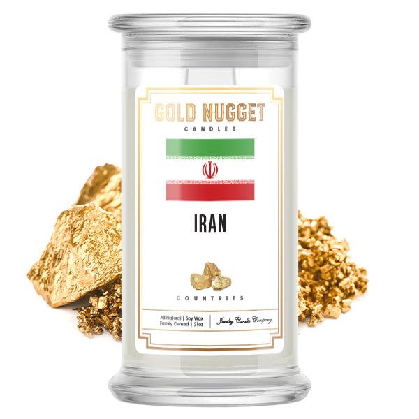 Iran Countries Gold Nugget Candles