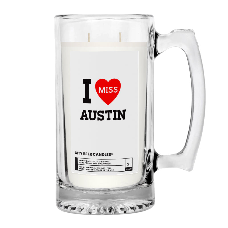 I miss Austin City Beer Candle