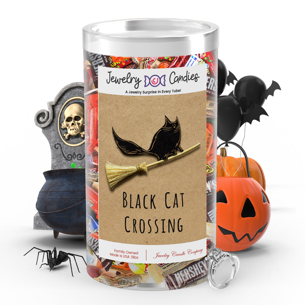 Black cat crossing Jewelry Candy