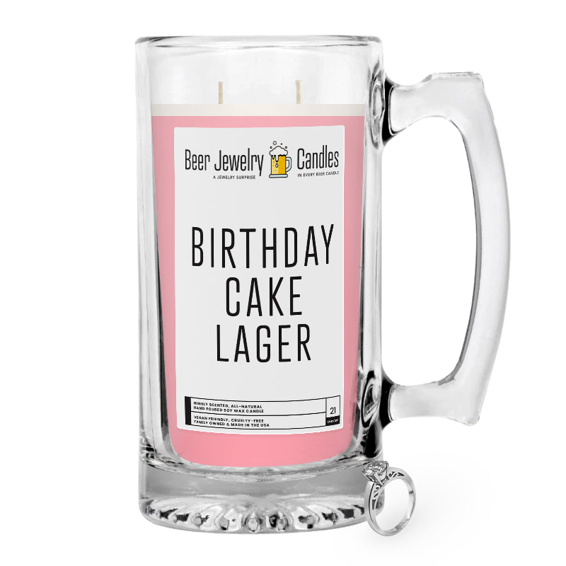 Birthday Cake Lager Beer Jewelry Candle