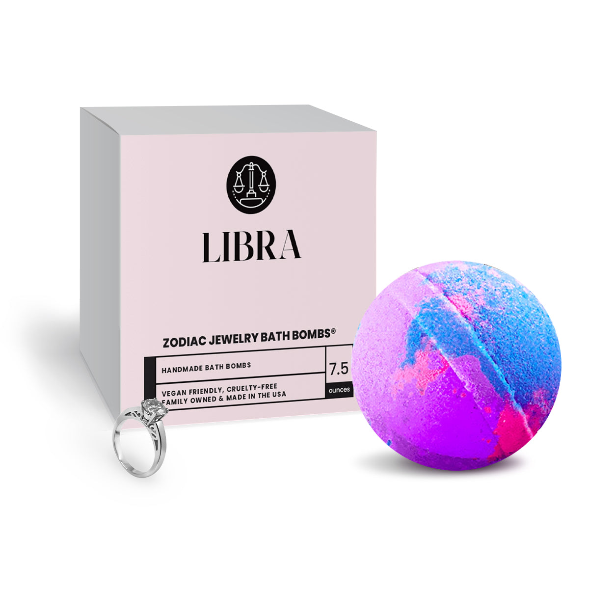 Libra Zodiac Jewelry Bath Bomb