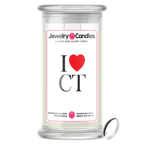 I Love CT Jewelry State Candles