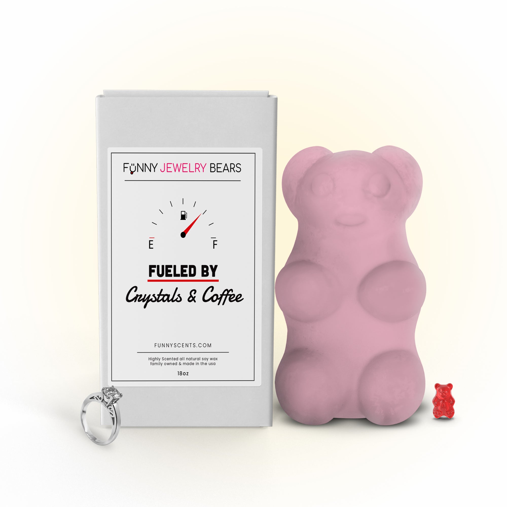 Fueled By Crystals and Coffee Funny Jewelry Bear Wax Melts