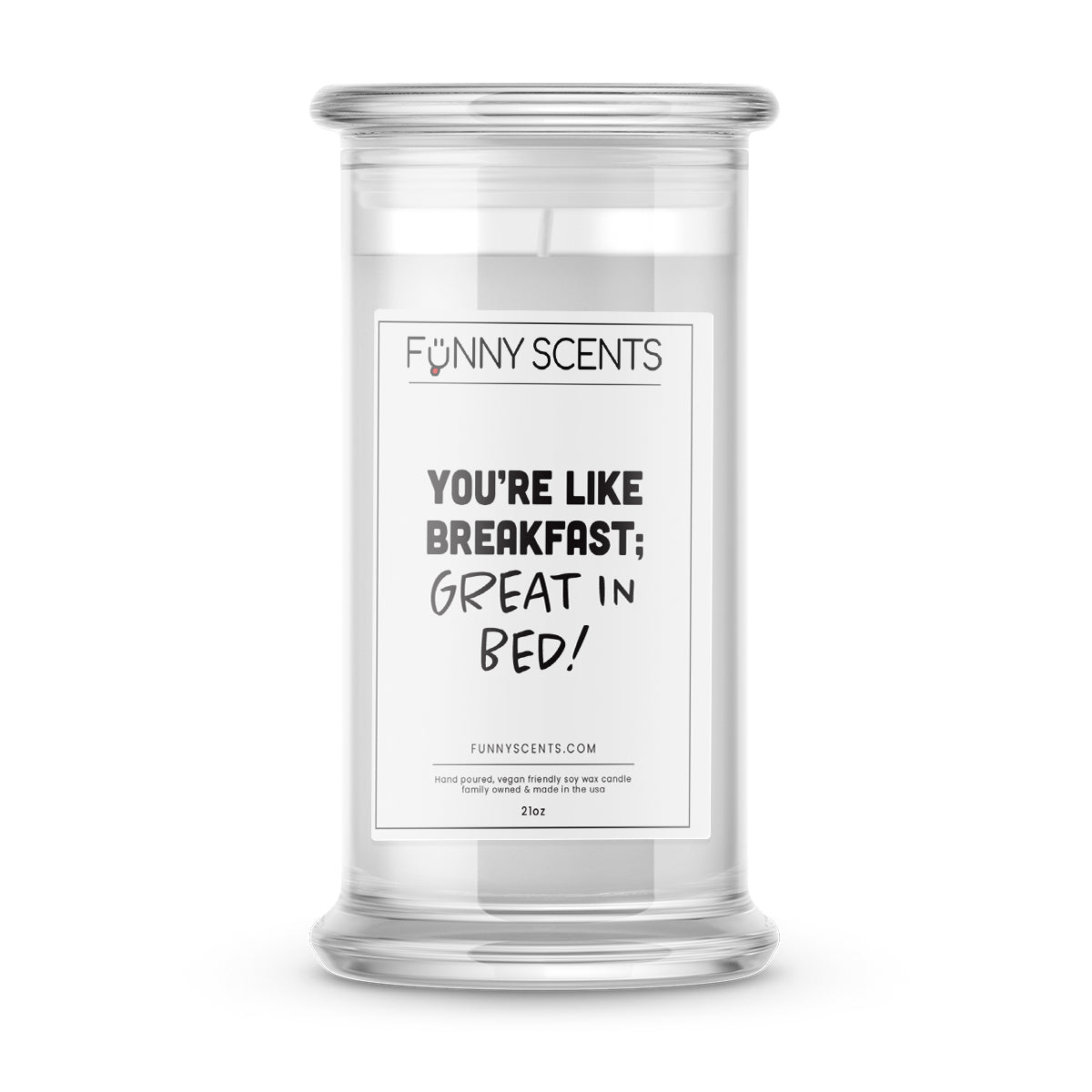 You're Like Breakfast; Great in Bed! Funny Candles