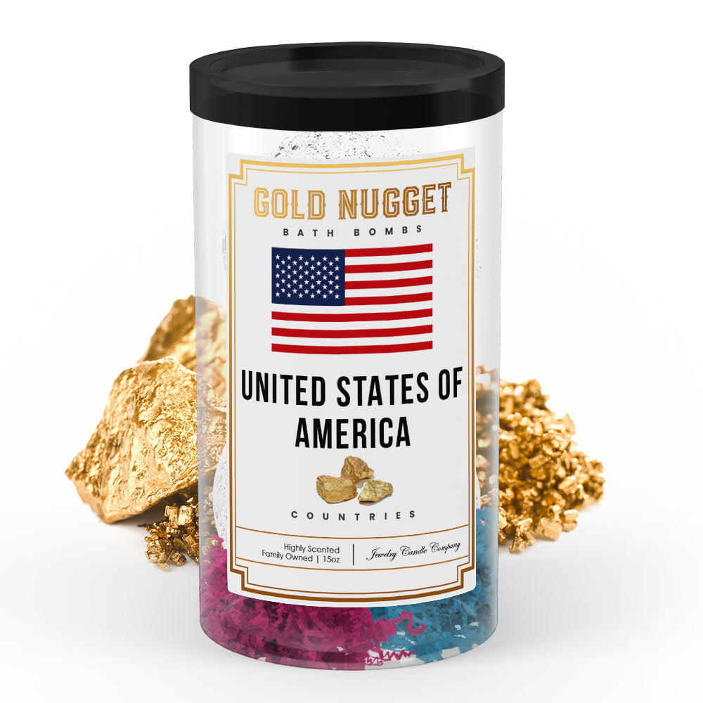 United State Of America Countries Gold Nugget Bath Bombs