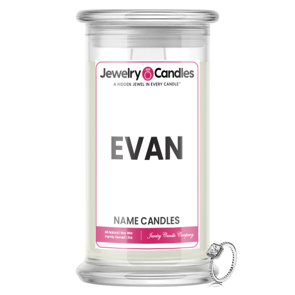 EVAN Name Jewelry Candles