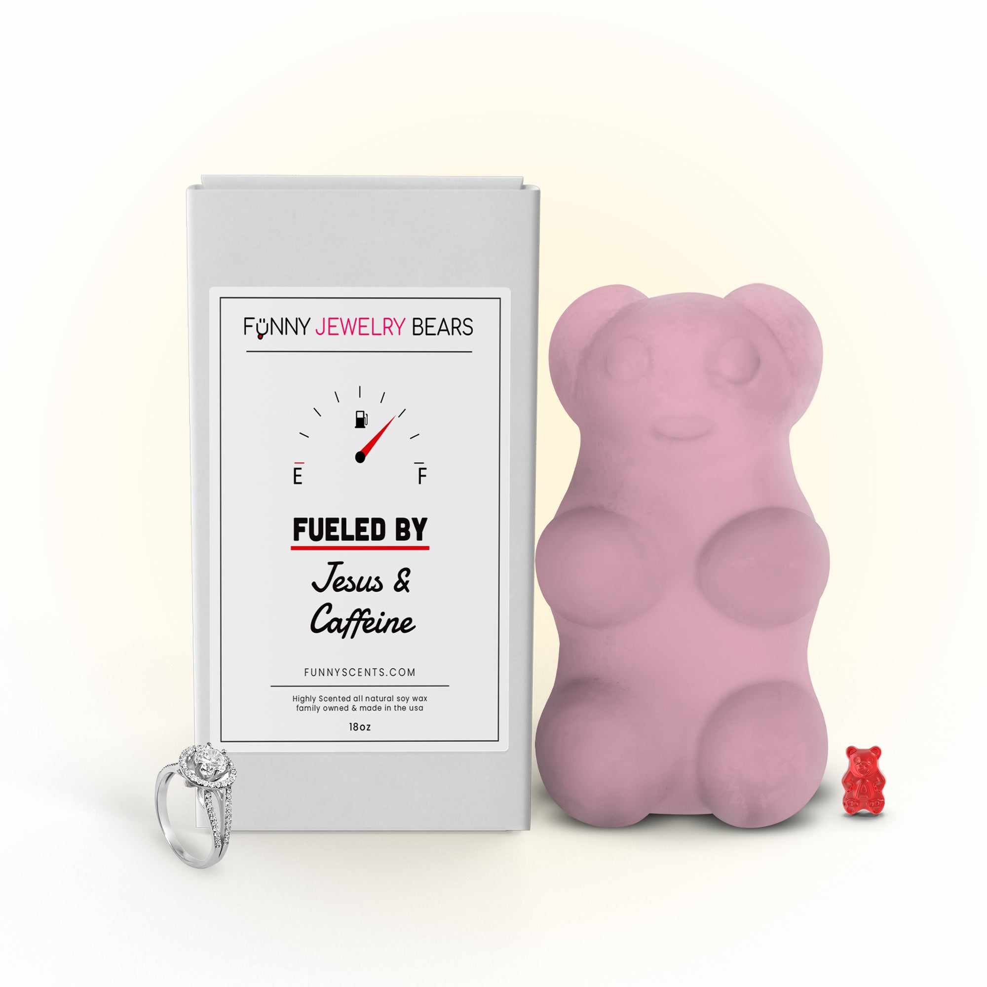 Fueled By Jesus and Caffeine Funny Jewelry Bear Wax Melts