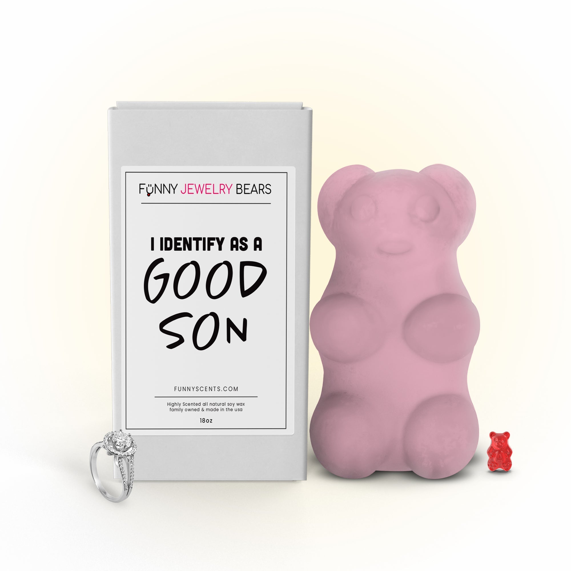 I Identify As a Good Son Funny Jewelry Bear Wax Melts