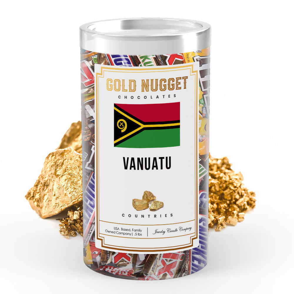 Vanuatu Countries Gold Nugget Chocolates