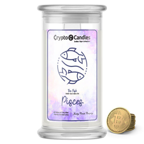Pisces Zodiac Crypto Candles