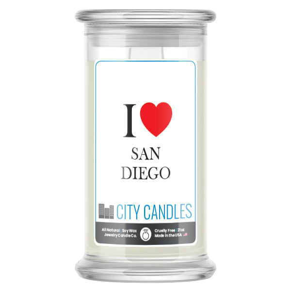 I Love SAN DIEGO Candle