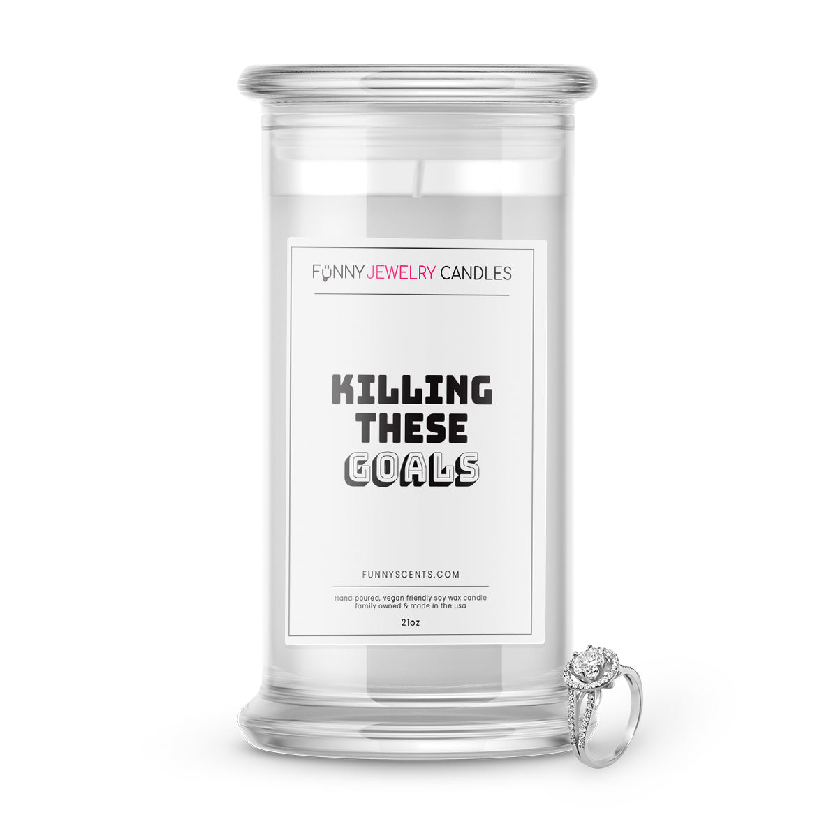 Killing These Goals Jewelry Funny Candles