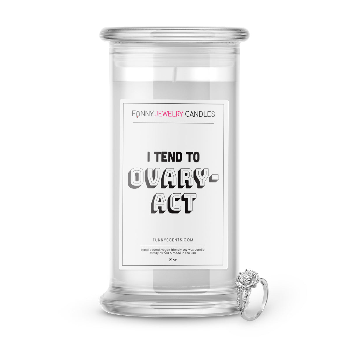 I Tend To Overact Jewelry Funny Candles