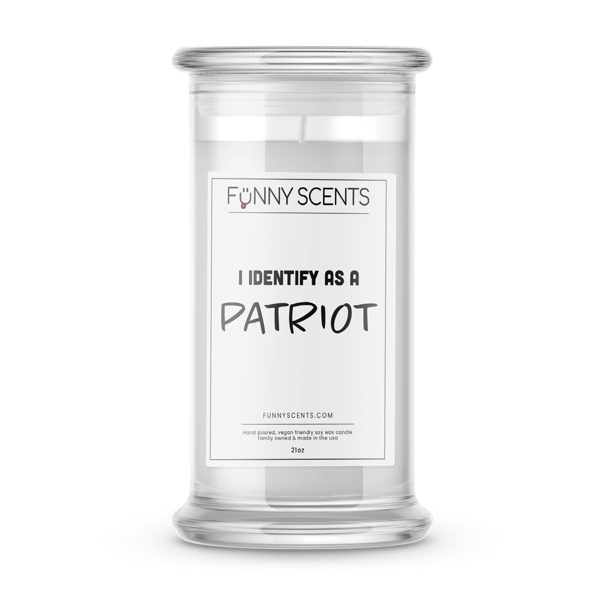 I Identify As a Patriot Funny Candles