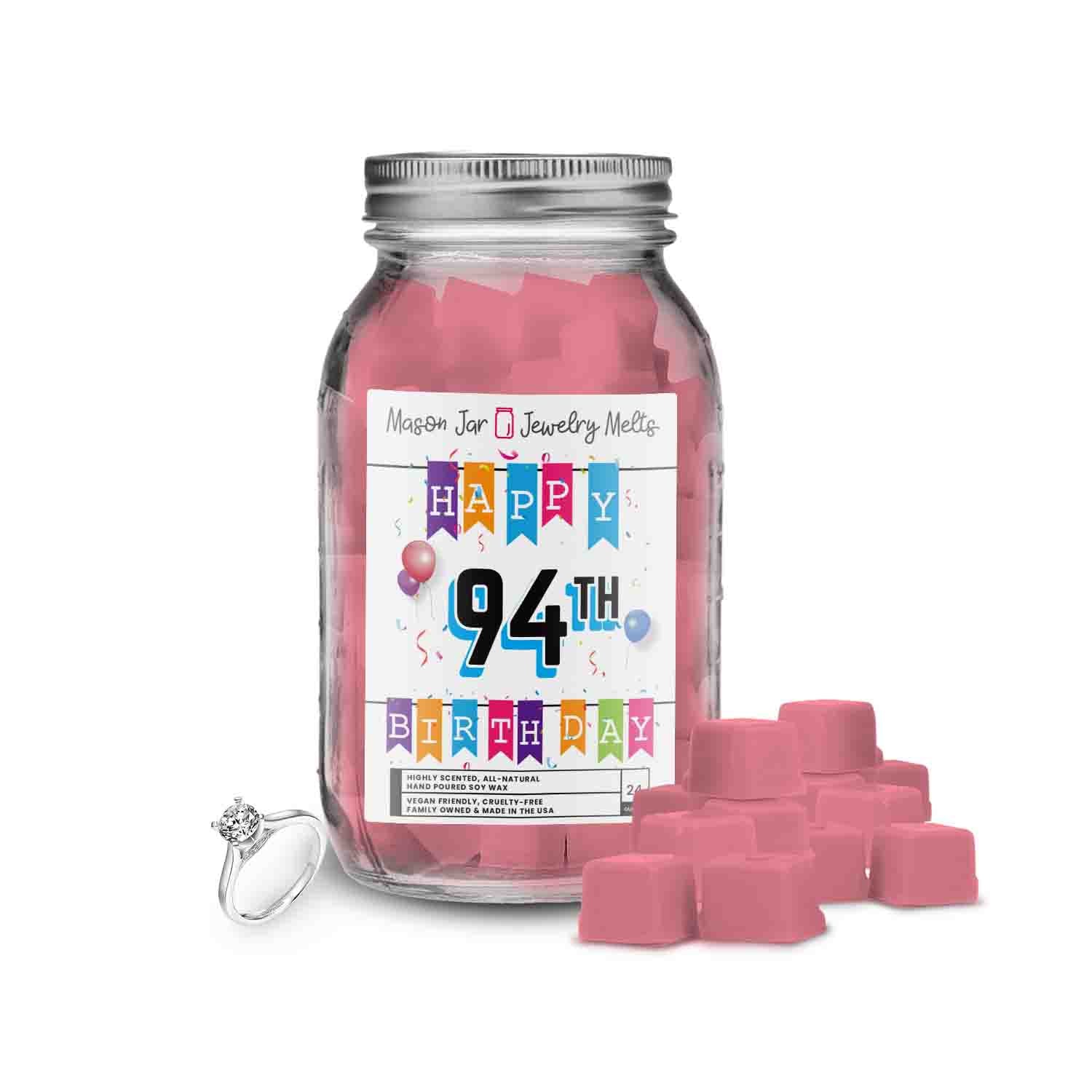 Happy 94th Birthday Mason Jar Jewelry Melts