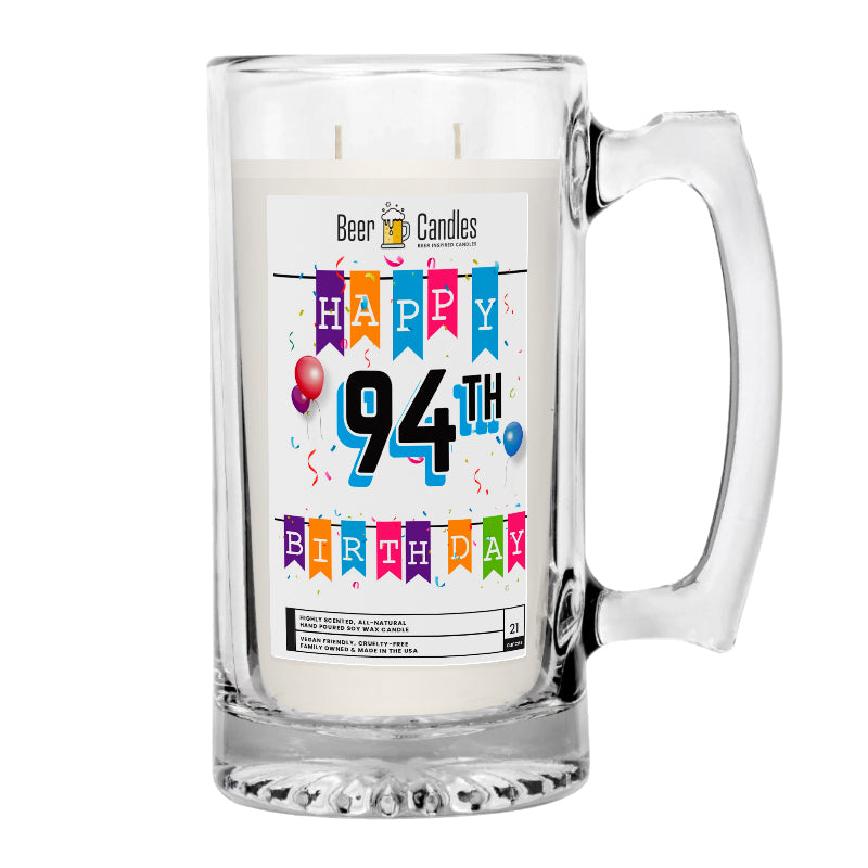 Happy 94th Birthday Beer Candle