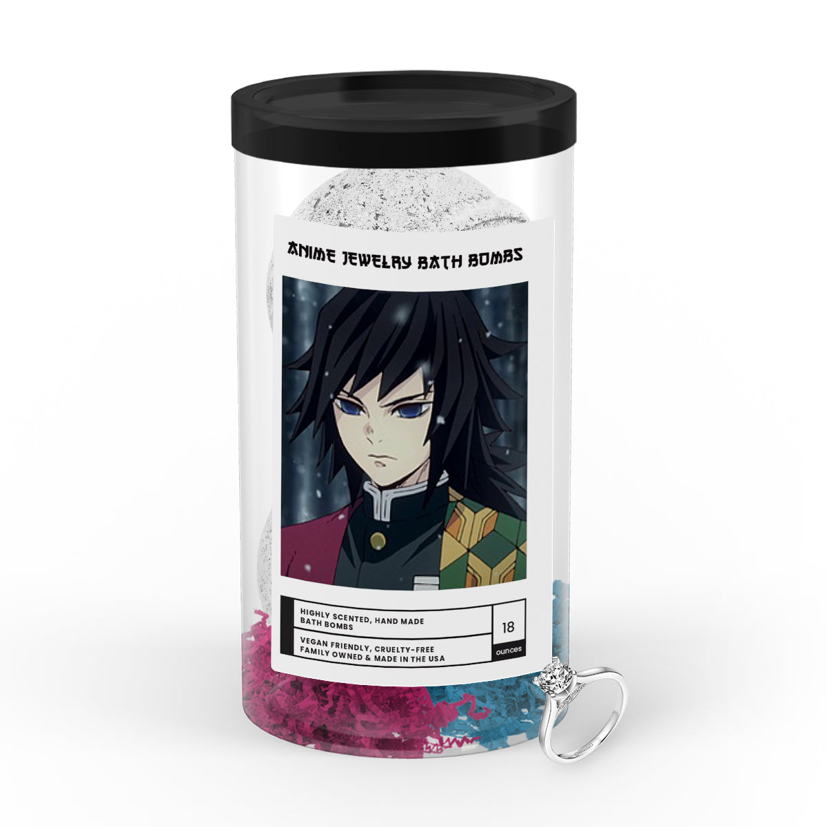 Tomioka, Giyuu (冨岡 義勇) | Anime Jewelry Bath Bombs