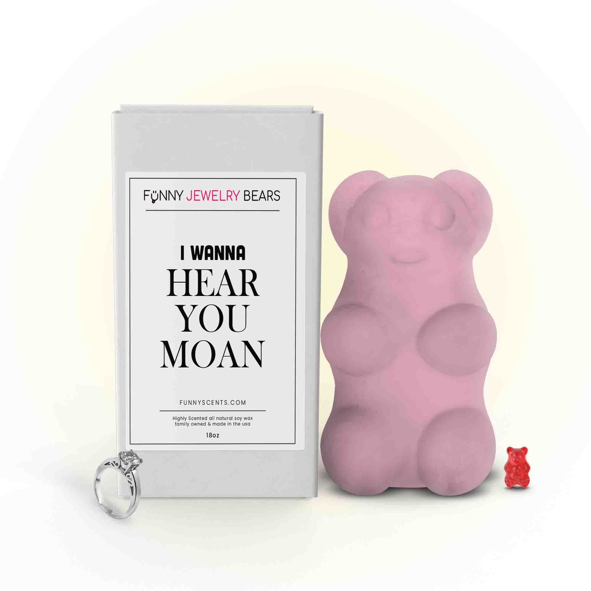 I Wanna Hear You Moan Funny Jewelry Bear Wax Melts