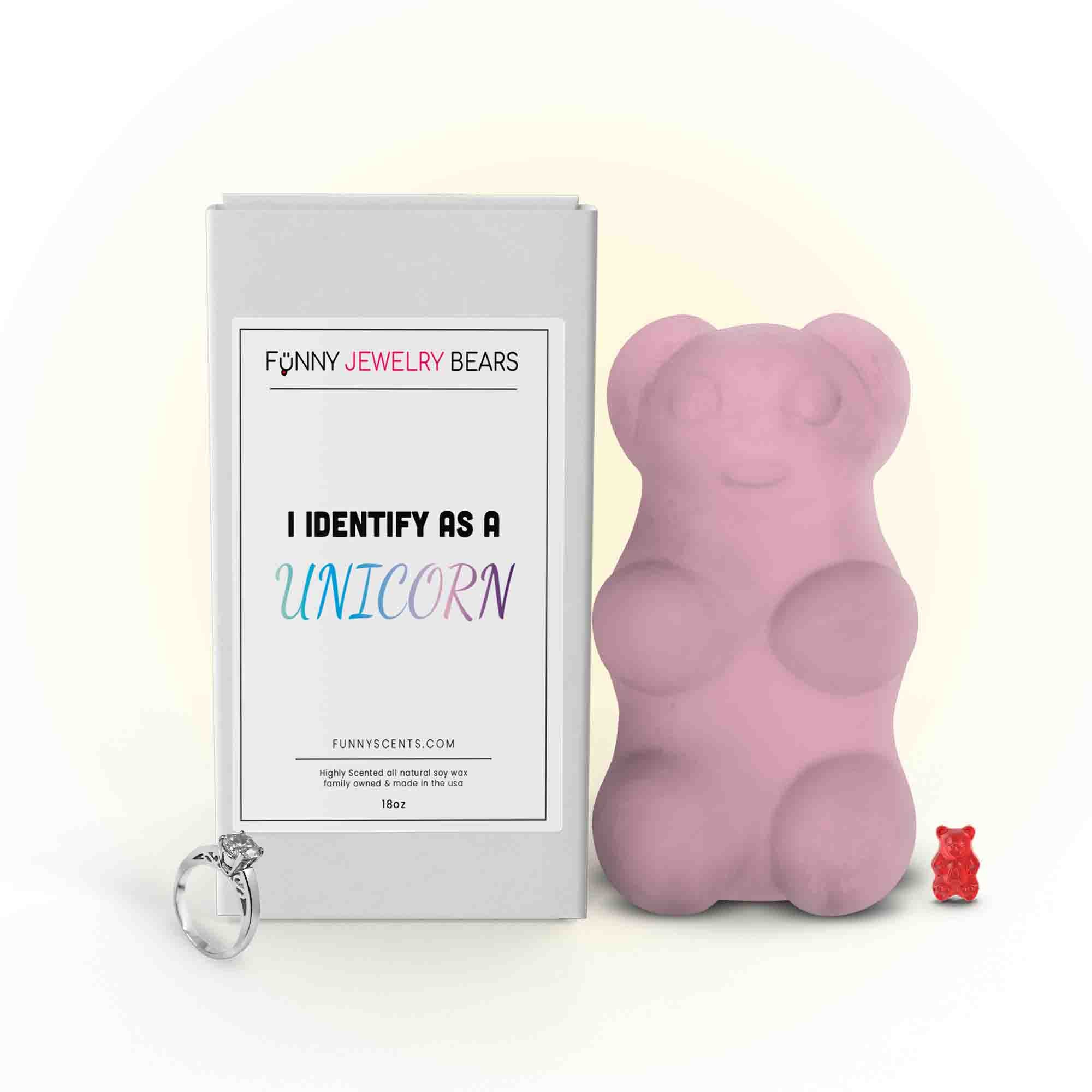 I Identify As a Unicorn Funny Jewelry Bear Wax Melts