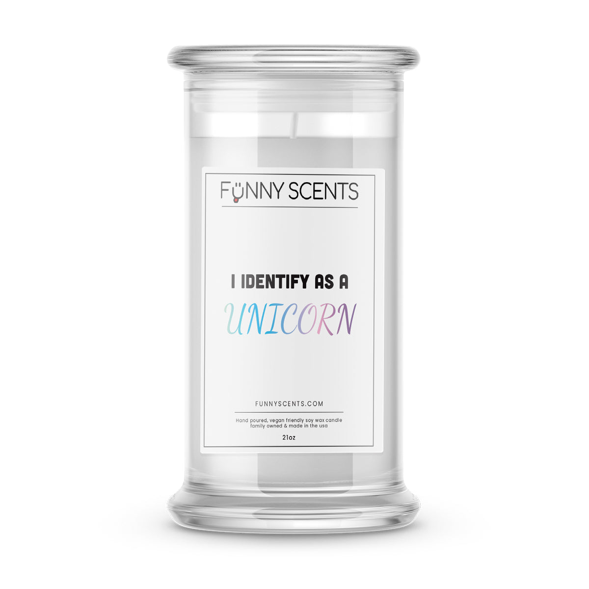I Identify As a Unicorn Funny Candles