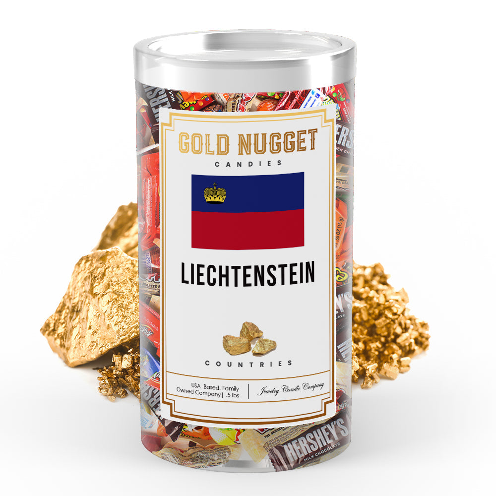 Liechtenstein Countries Gold Nugget Candy