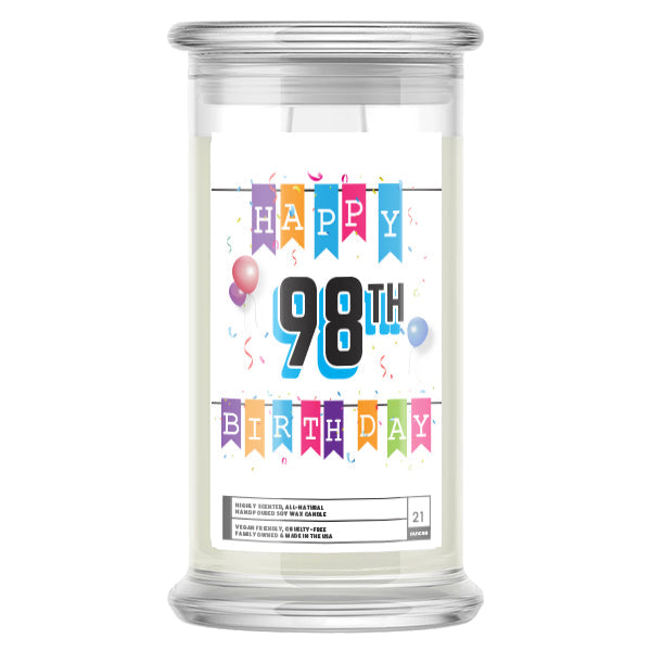 Happy 98th Birthday Candle