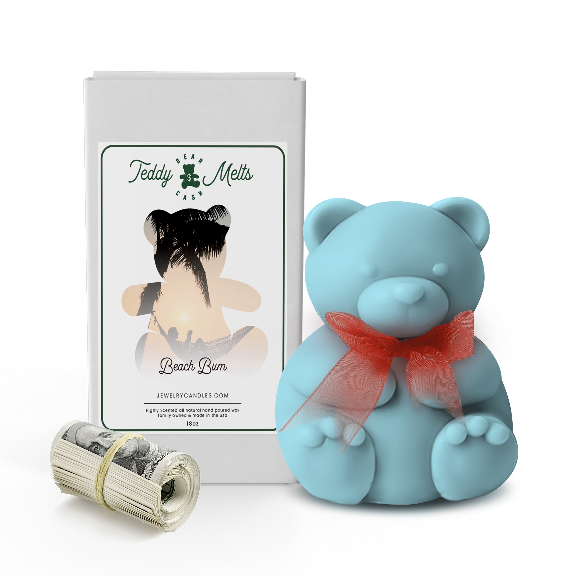 Beach Bum Cash Money GIANT Teddy Bear Wax Melts